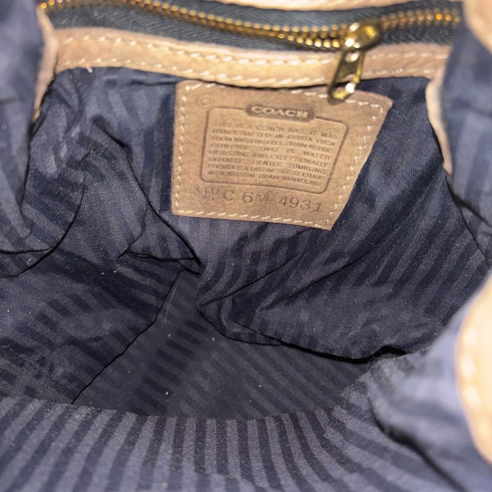 Coach Tan Drawstring Bucket Shoulder Bag - Picture 4 of 9